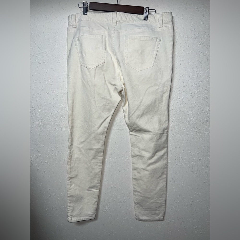 Vineyard‎ Vines Off White/Ivory Corduroy Jeans Women’s Size 12 - Picture 4 of 5